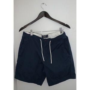 Abercrombie & Fitch Navy Drawstring Shorts